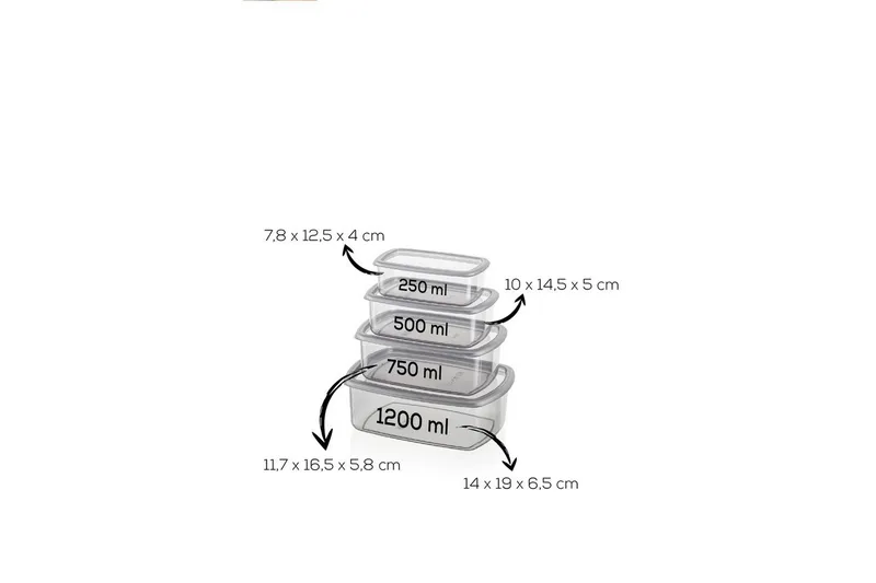 Oppbevaringsboks sett (8 deler) Rasalas8 Antrasitt - Mørkegrå - Oppbevaring - Oppbevaring til småting - Oppbevaringsbokser