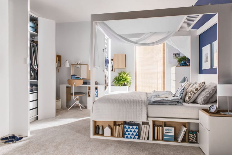 4YOU Hylle til Seng Tre / Natur - VOX - Oppbevaring - Oppbevaring til småting - Oppbevaringsbokser