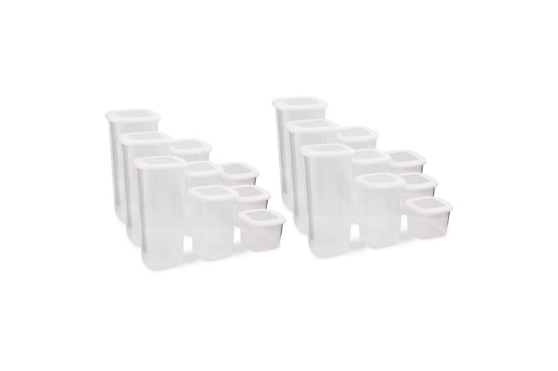 Avanna Oppbevaringsbokser 10 cm - Hvit - Oppbevaring - Oppbevaring til småting - Oppbevaringsbokser - Plastkurv & plastboks