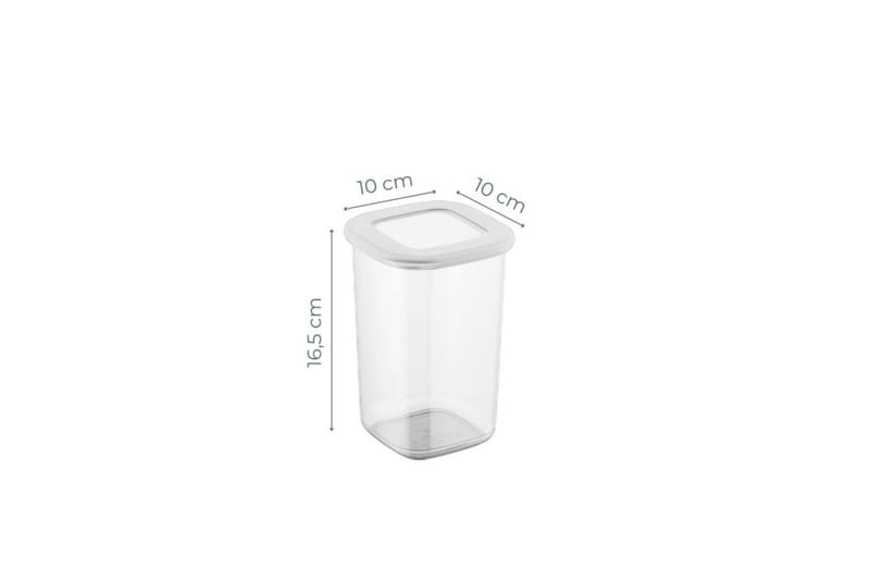 Harrowen Oppbevaringsbokser 10 cm 2-pack - Hvit - Oppbevaring - Oppbevaring til småting - Oppbevaringsbokser - Plastkurv & plastboks