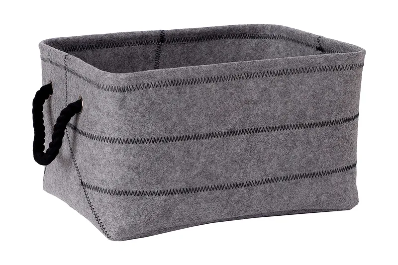 Max Felt-2 Stoffboks Lysegrå, undefined