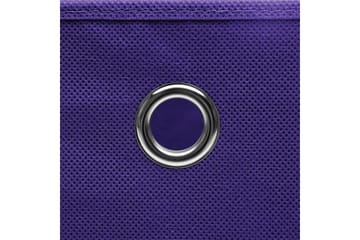 Oppbevaringsbokser med lokk 10 stk 28x28x28 cm lilla - Lilla - Oppbevaring - Oppbevaring til småting - Oppbevaringsbokser