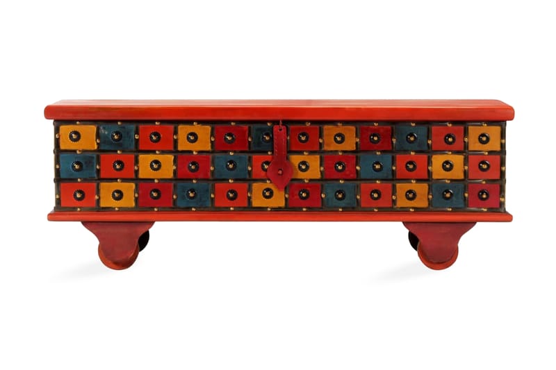 Oppbevaringsboks 110x40x40 cm heltre akasie rød - Oppbevaring - Oppbevaring til småting - Oppbevaringsbokser