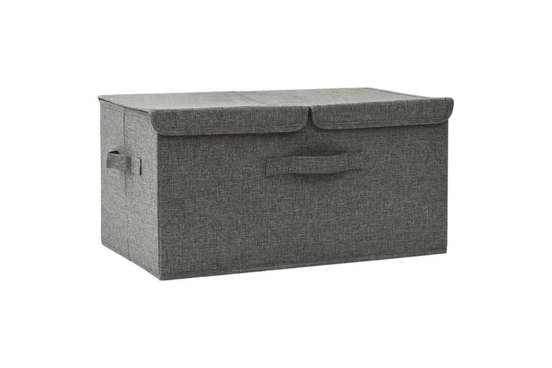 Oppbevaringsboks stoff 50x30x25 cm antrasitt - Antrasittgrå - Oppbevaring - Oppbevaring til småting - Oppbevaringsbokser