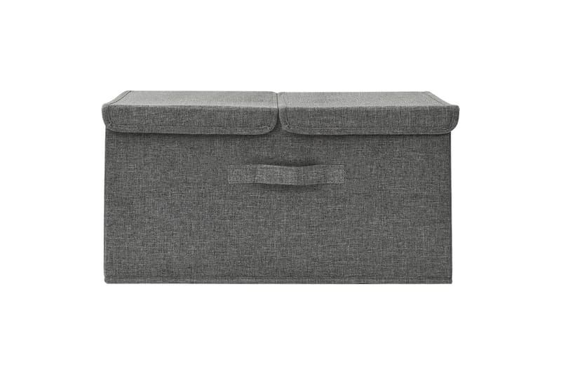Oppbevaringsboks stoff 50x30x25 cm antrasitt - Antrasittgrå - Oppbevaring - Oppbevaring til småting - Oppbevaringsbokser