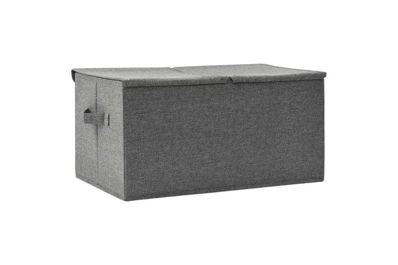 Oppbevaringsboks stoff 50x30x25 cm antrasitt - Antrasittgrå - Oppbevaring - Oppbevaring til småting - Oppbevaringsbokser