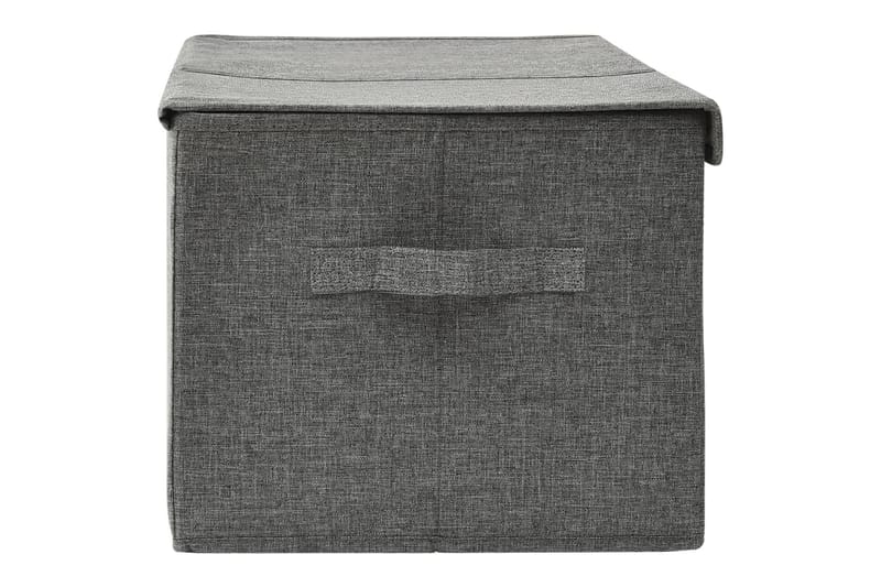 Oppbevaringsboks stoff 50x30x25 cm antrasitt - Antrasittgrå - Oppbevaring - Oppbevaring til småting - Oppbevaringsbokser