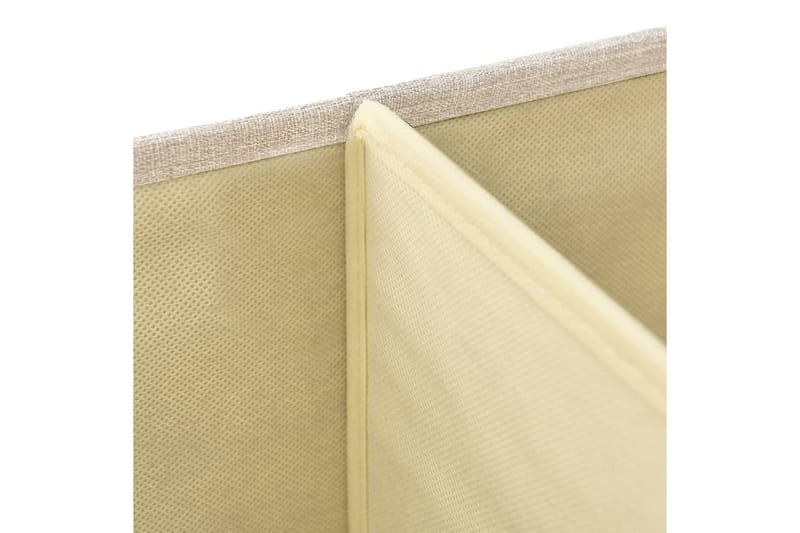 Oppbevaringsboks stoff 50x30x25 cm kremhvit - Krem - Oppbevaring - Oppbevaring til småting - Oppbevaringsbokser