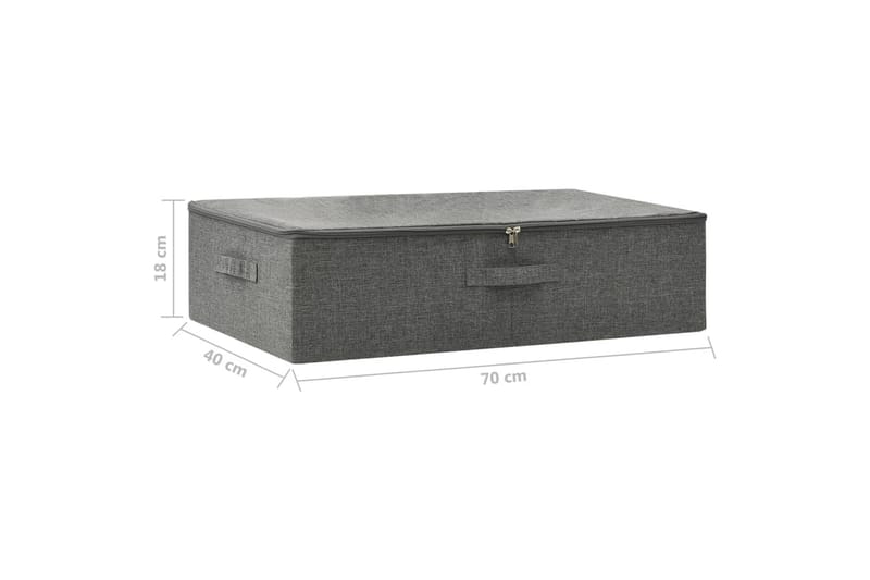 Oppbevaringsboks stoff 70x40x18 cm antrasitt - Antrasittgrå - Oppbevaring - Oppbevaring til småting - Oppbevaringsbokser
