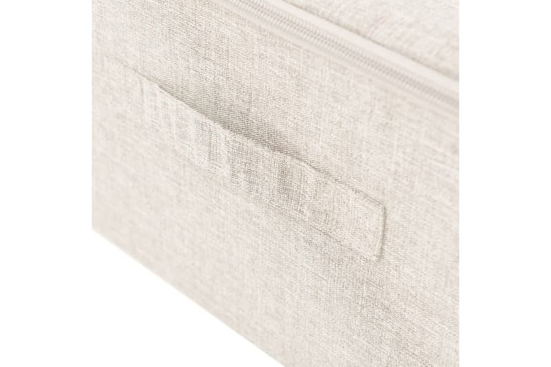 Oppbevaringsboks stoff 70x40x18 cm kremhvit - Krem - Oppbevaring - Oppbevaring til småting - Oppbevaringsbokser