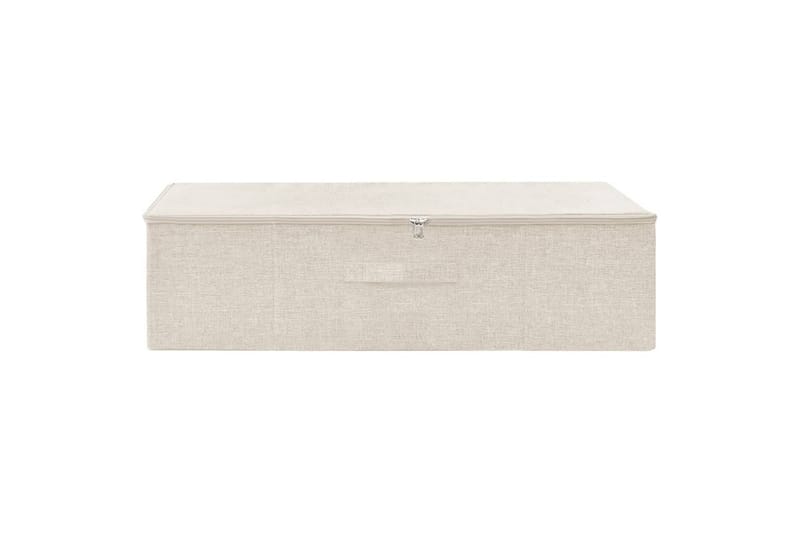 Oppbevaringsboks stoff 70x40x18 cm kremhvit - Krem - Oppbevaring - Oppbevaring til småting - Oppbevaringsbokser