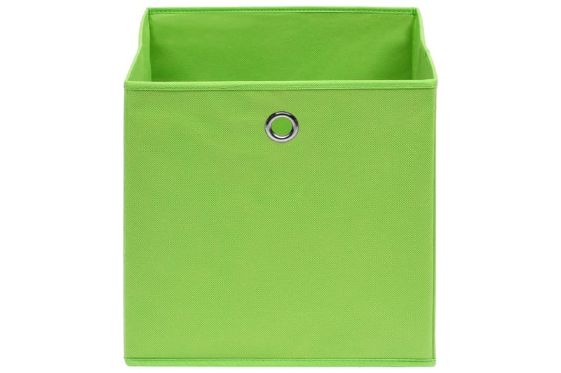 Oppbevaringsbokser 10 stk grønn 32x32x32 cm stoff - Oppbevaring - Oppbevaring til småting - Oppbevaringsbokser