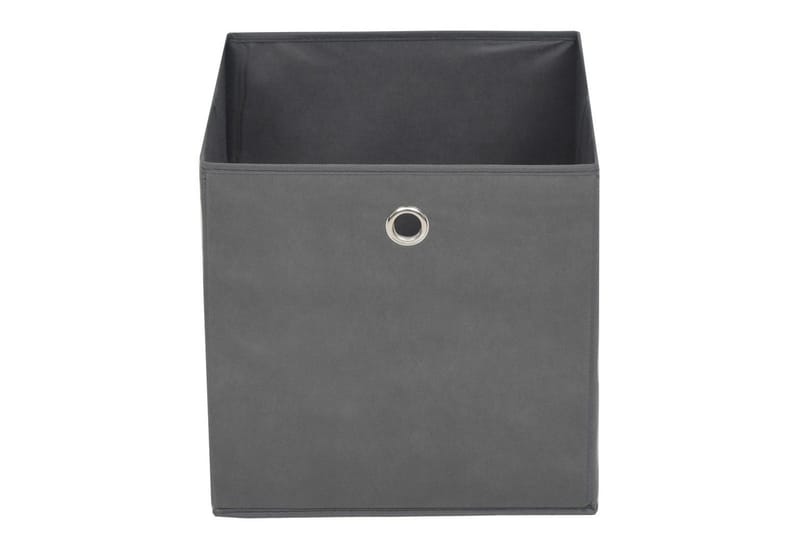 Oppbevaringsbokser 10 stk ikke-vevet stoff 32x32x32 cm grå - Oppbevaring - Oppbevaring til småting - Oppbevaringsbokser