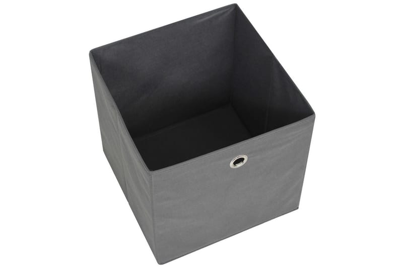 Oppbevaringsbokser 10 stk ikke-vevet stoff 32x32x32 cm grå - Oppbevaring - Oppbevaring til småting - Oppbevaringsbokser
