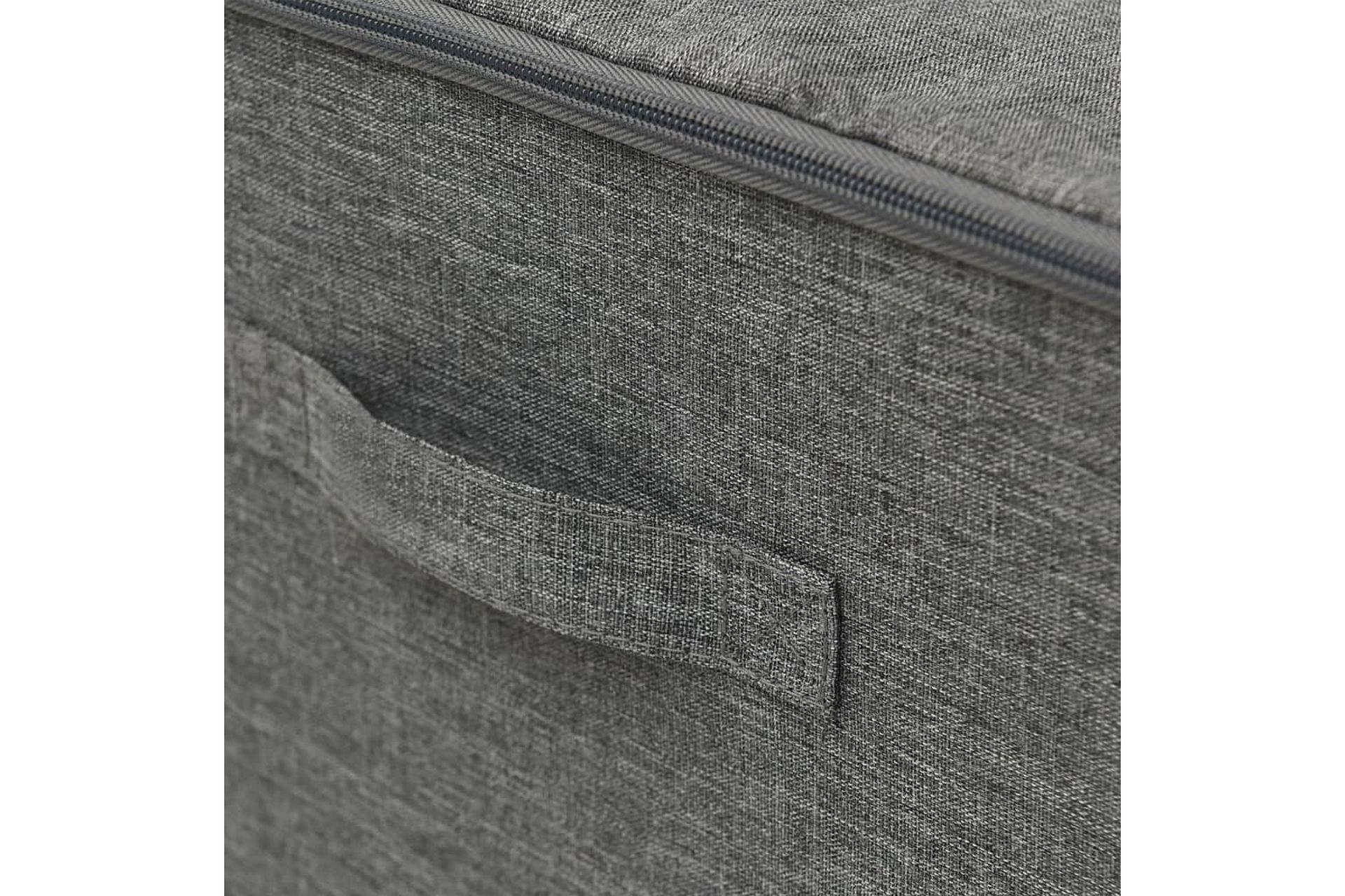 Oppbevaringsbokser 2 stk stoff 43x34x23 cm antrasitt - Antrasittgrå - Oppbevaring - Oppbevaring til småting - Oppbevaringsbokser