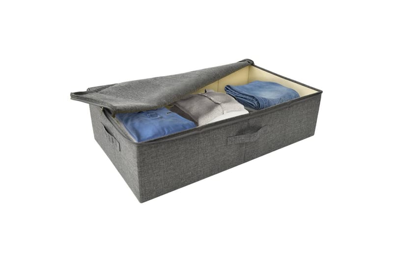 Oppbevaringsbokser 2 stk stoff 70x40x18 cm antrasitt - Antrasittgrå - Oppbevaring - Oppbevaring til småting - Oppbevaringsbokser