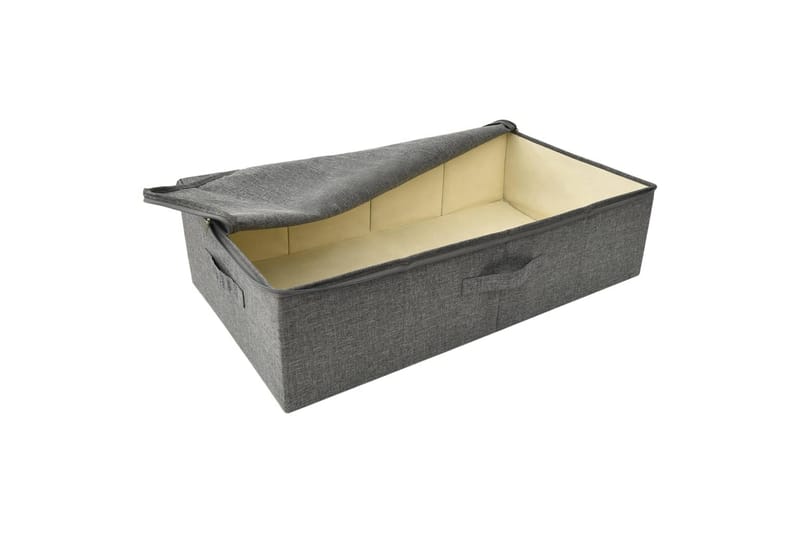 Oppbevaringsbokser 2 stk stoff 70x40x18 cm antrasitt - Antrasittgrå - Oppbevaring - Oppbevaring til småting - Oppbevaringsbokser