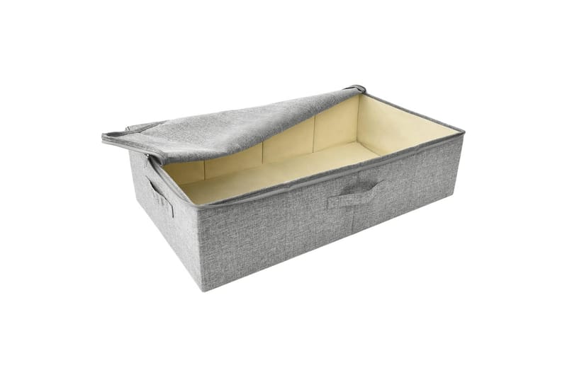 Oppbevaringsbokser 2 stk stoff 70x40x18 cm grå - Grå - Oppbevaring - Oppbevaring til småting - Oppbevaringsbokser