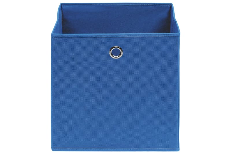 Oppbevaringsbokser 4 stk ikke-vevet stoff 28x28x28 cm blå - Blå - Oppbevaringsbokser
