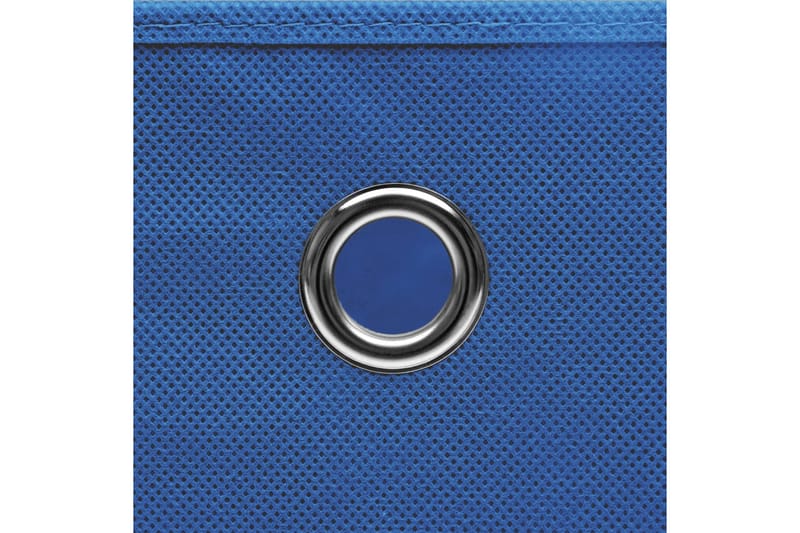 Oppbevaringsbokser med deksler 10 stk 28x28x28 cm blå - Blå - Oppbevaring - Oppbevaring til småting - Oppbevaringsbokser