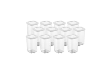 Oppbevaringsbokssett (12 deler) Harrowen Hvit - Hvit - Oppbevaring - Oppbevaring til småting - Oppbevaringsbokser - Plastkurv & plastboks