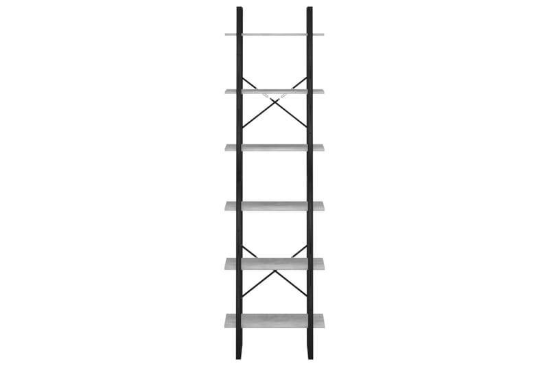 Oppbevaringshylle betonggrå 60x30x210 cm sponplate - Grå - Oppbevaring - Oppbevaring til småting - Oppbevaringsbokser