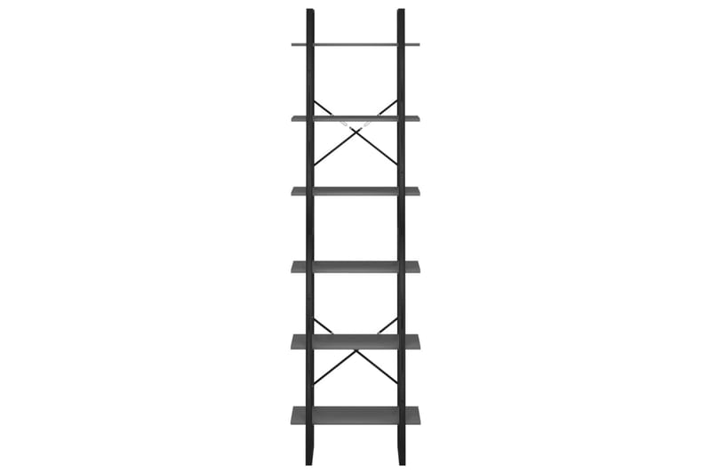 Oppbevaringshyller 2 stk grå 60x30x210 cm sponplate - Grå - Oppbevaringsbokser