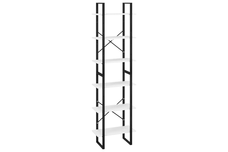Oppbevaringshyller 2 stk hvit 60x30x210 cm sponplate - Hvit - Oppbevaring - Oppbevaring til småting - Oppbevaringsbokser