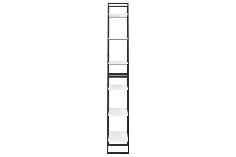 Oppbevaringshyller 2 stk hvit 60x30x210 cm sponplate - Hvit - Oppbevaring - Oppbevaring til småting - Oppbevaringsbokser
