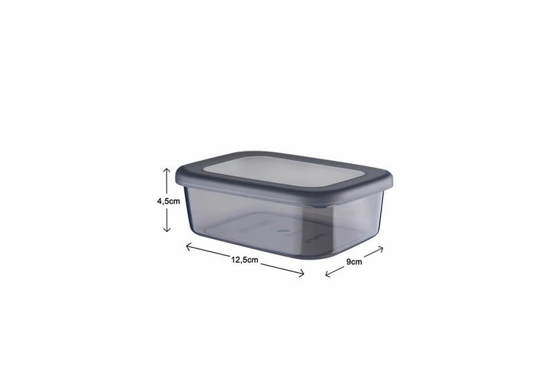 Ornel Oppbevaringsbokser 9 cm - Antrasitt - Oppbevaring - Oppbevaring til småting - Oppbevaringsbokser - Plastkurv & plastboks