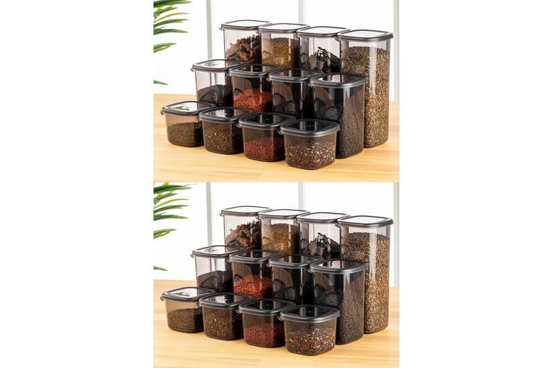 Soyal Oppbevaringsbokser 10 cm - Antrasitt - Oppbevaring - Oppbevaring til småting - Oppbevaringsbokser - Plastkurv & plastboks