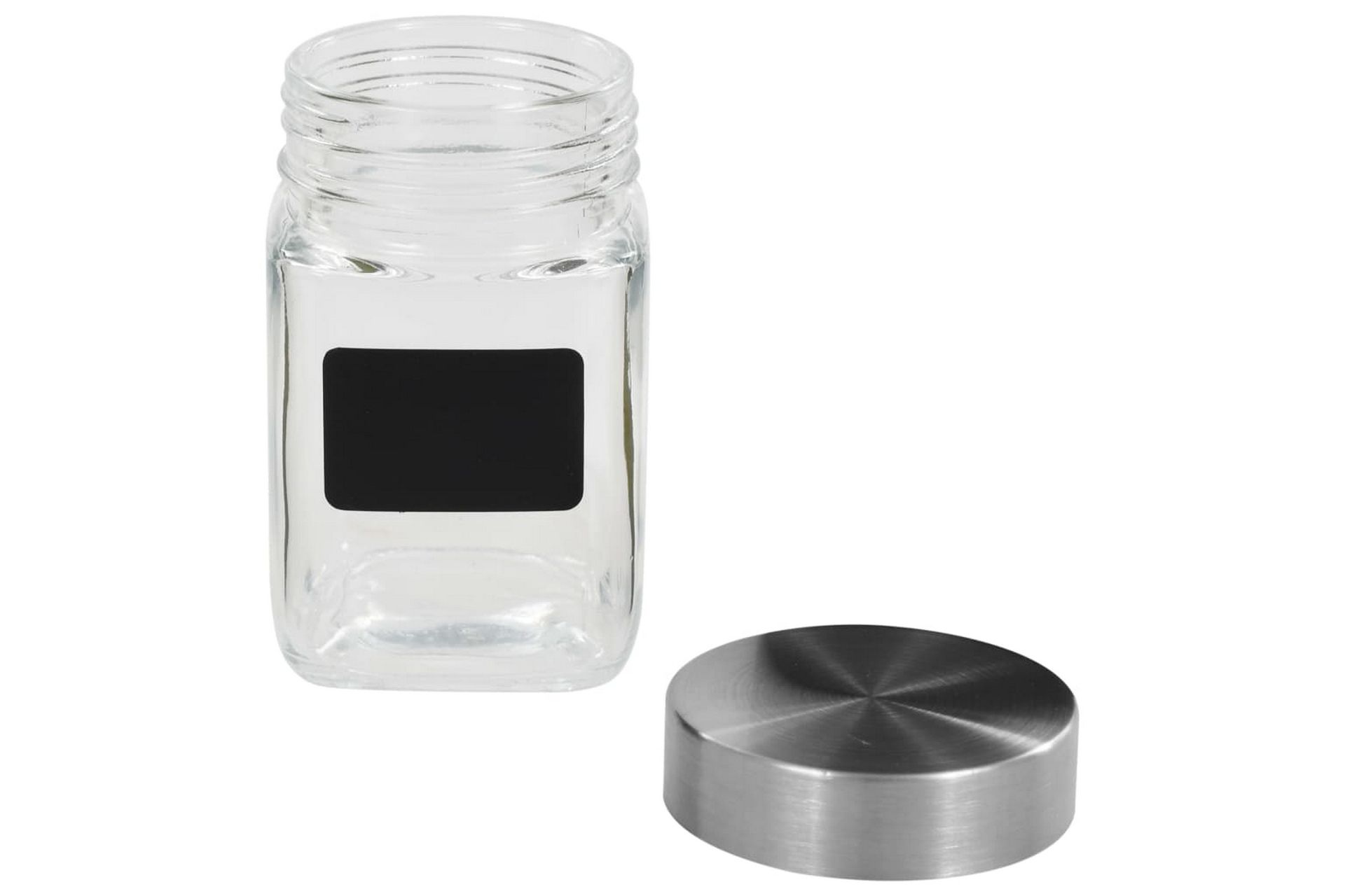 Oppbevaringskrukker med etikett 12 stk 300 ml - Oppbevaring - Oppbevaring til småting - Oppbevaringskrukke