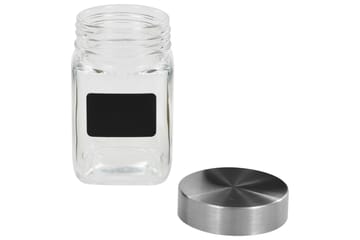 Oppbevaringskrukker med etikett 12 stk 300 ml - Oppbevaring - Oppbevaring til småting - Oppbevaringskrukke