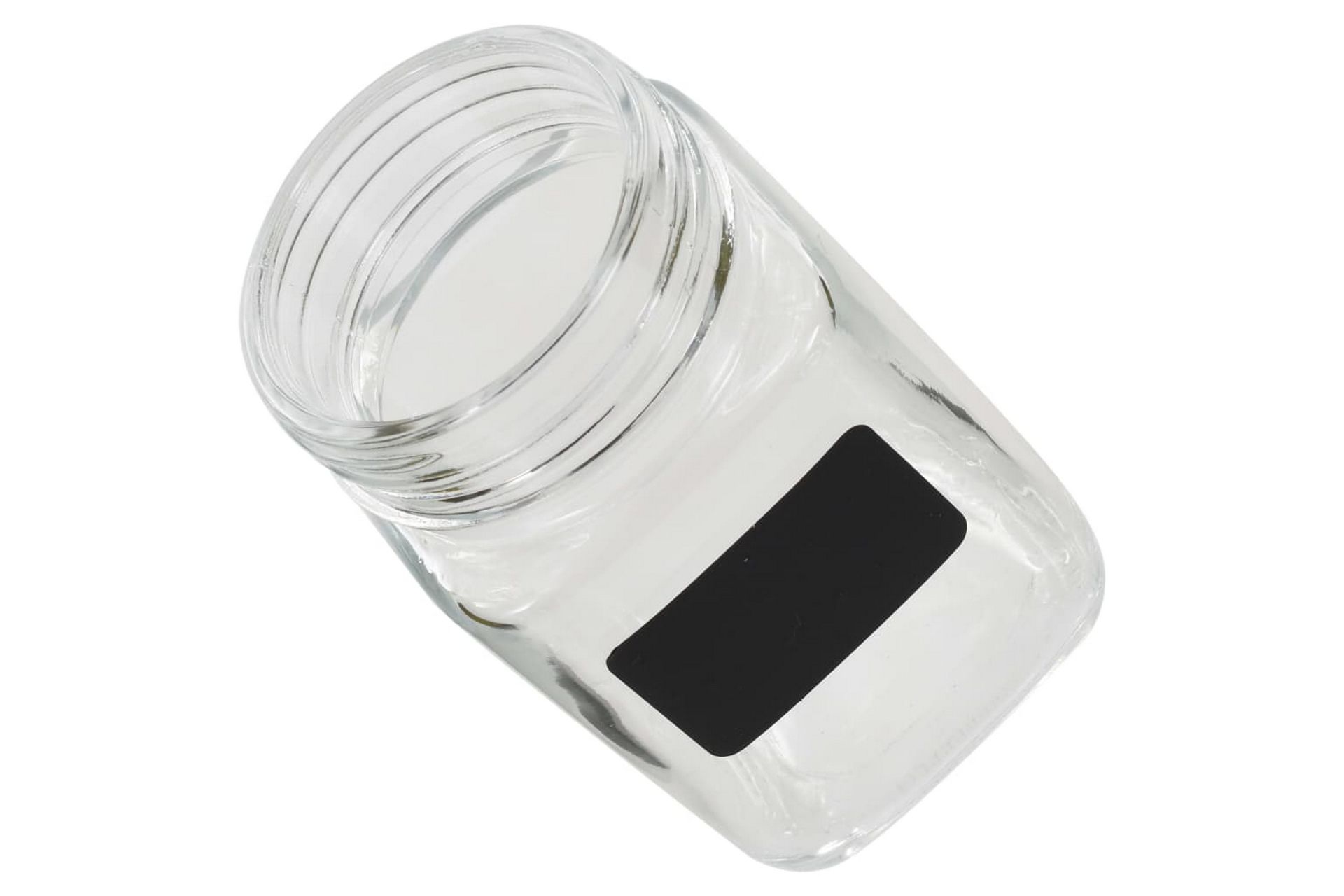 Oppbevaringskrukker med etikett 12 stk 300 ml - Oppbevaring - Oppbevaring til småting - Oppbevaringskrukke
