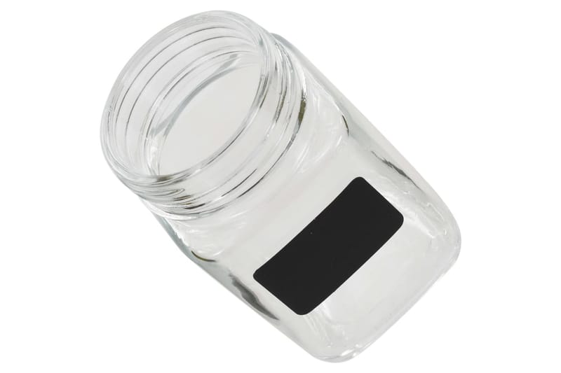 Oppbevaringskrukker med etikett 12 stk 300 ml - Oppbevaring - Oppbevaring til småting - Oppbevaringskrukke