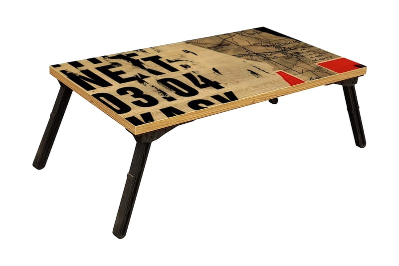 Bourdeau Datastativ 25 cm - Tre/natur/Svart - Oppbevaring - Oppbevaring til småting - Oppbevaringsstativ - Laptop stativ