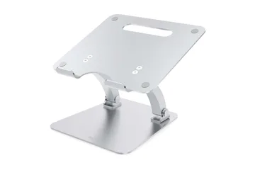 Laptopstativ Desire2 Dual Pivot Riser Justerbar Aluminium Sølv - Sølv - Oppbevaring - Oppbevaring til småting - Oppbevaringsstativ - Laptop stativ