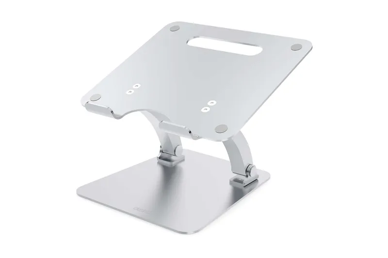 Laptopstativ Desire2 Dual Pivot Riser Justerbar Aluminium Sølv, Sølv