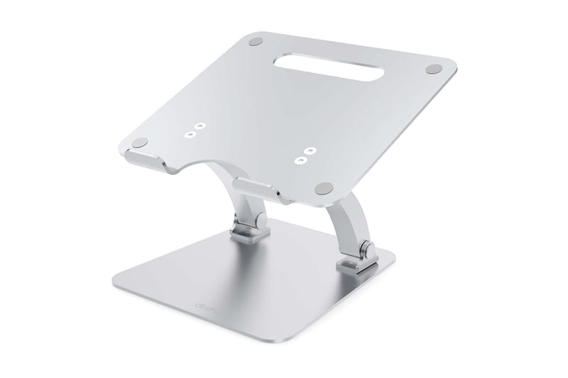 Laptopstativ Desire2 Dual Pivot Riser Justerbar Aluminium Sølv, Sølv