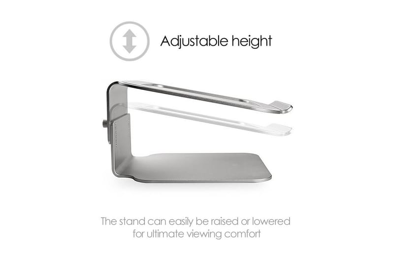 Laptopstativ Desire2 Riser Elevator Justerbar Universal Sølv - Sølv - Oppbevaring - Oppbevaring til småting - Oppbevaringsstativ - Laptop stativ