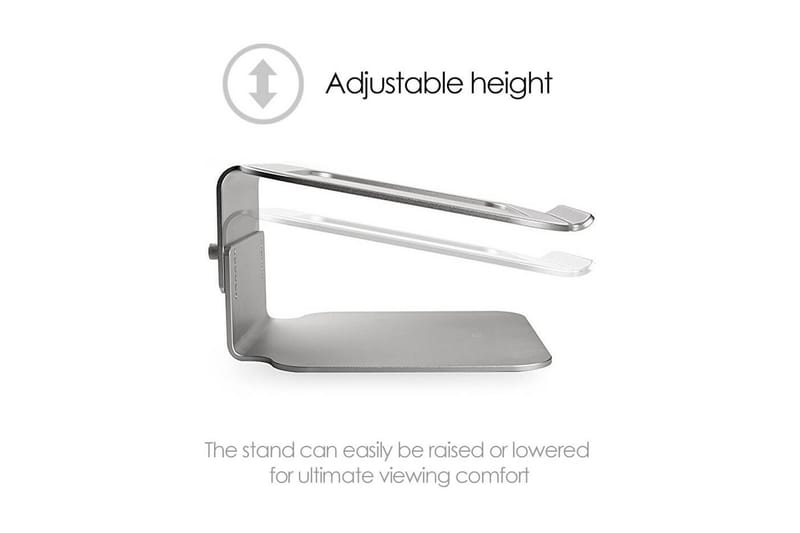 Laptopstativ Desire2 Riser Elevator Justerbar Universal Sølv - Sølv - Oppbevaring - Oppbevaring til småting - Oppbevaringsstativ - Laptop stativ