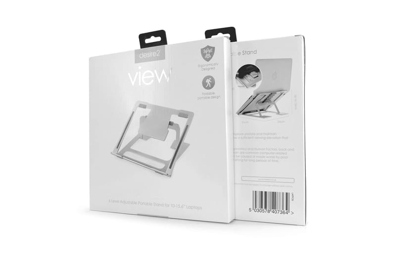 Laptopstativ Desire2 Supreme Lite Portable Sølv - Sølv - Oppbevaring - Oppbevaring til småting - Oppbevaringsstativ - Laptop stativ