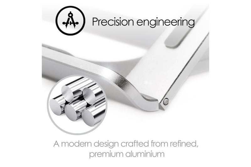 Laptopstativ Desire2 Supreme Lite Portable Sølv - Sølv - Oppbevaring - Oppbevaring til småting - Oppbevaringsstativ - Laptop stativ