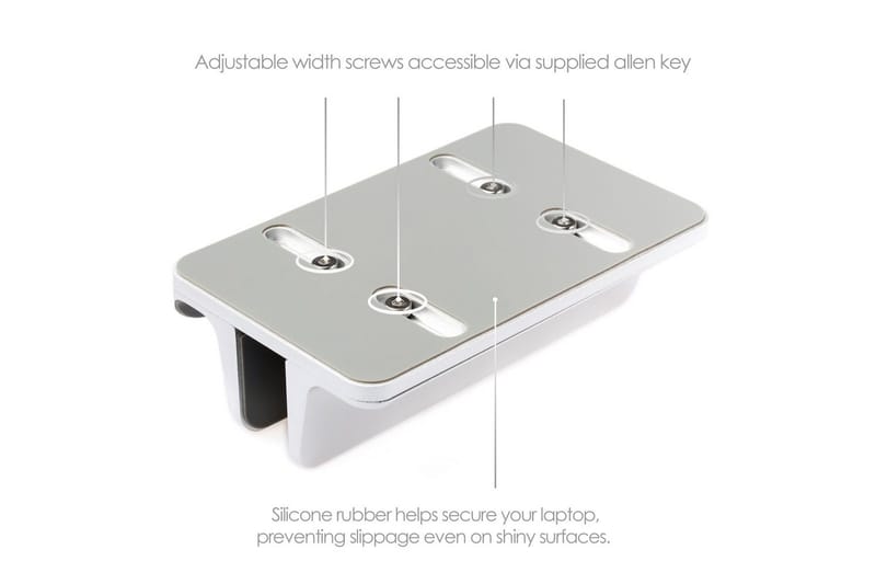 Bordstativ Desire2 2-i-1 Justerbar Aluminium - Sølv - Oppbevaring - Oppbevaring til småting - Oppbevaringsstativ - Laptop stativ