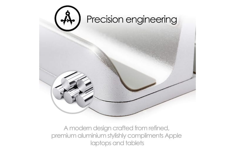 Bordstativ Desire2 2-i-1 Justerbar Aluminium - Sølv - Oppbevaring - Oppbevaring til småting - Oppbevaringsstativ - Laptop stativ