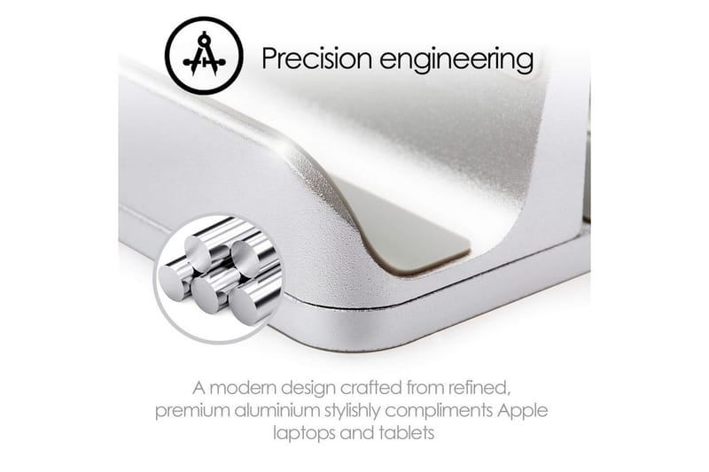 Bordstativ Desire2 2-i-1 Justerbar Aluminium - Sølv - Oppbevaring - Oppbevaring til småting - Oppbevaringsstativ - Laptop stativ