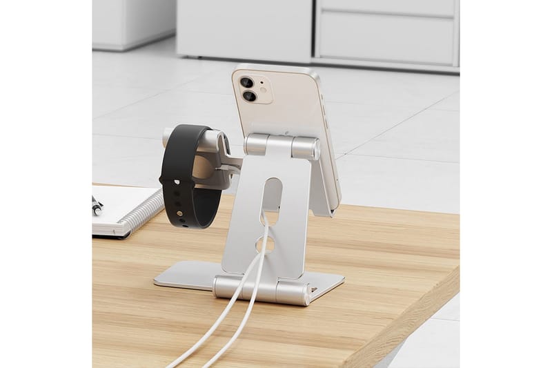 Ladestativ Desire2 for Apple Watch Sølv - Sølv - Oppbevaring - Oppbevaring til småting - Oppbevaringsstativ - Mobilstativ