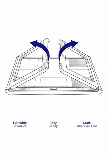 Laptop Standing Desk Hanah Home Hvit - Oppbevaring - Oppbevaring til småting - Oppbevaringsstativ - Laptop stativ