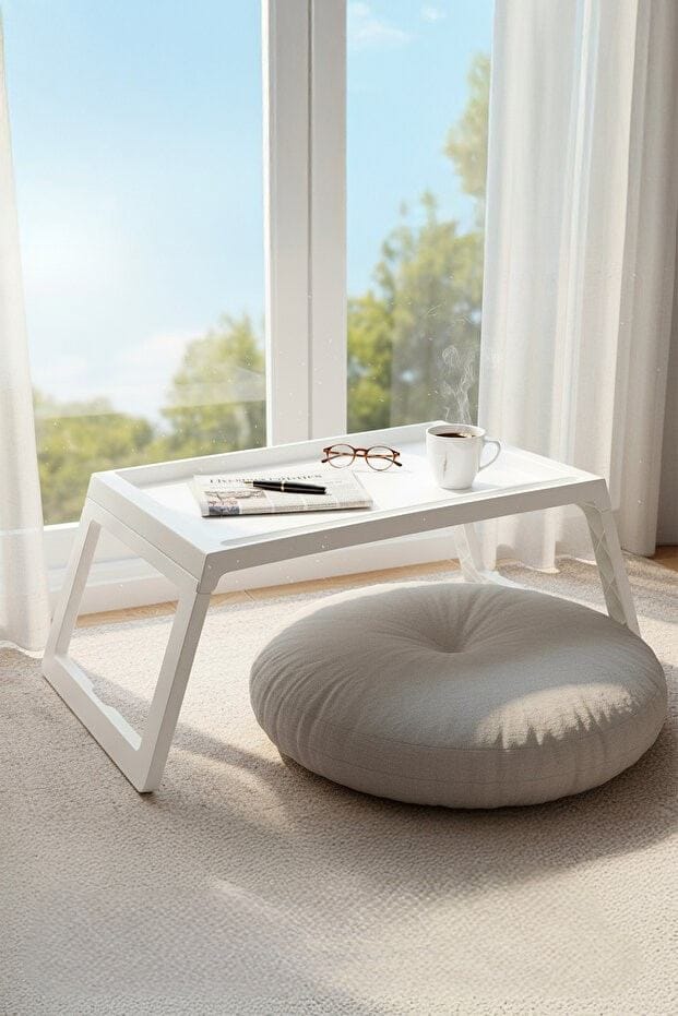 Laptop Standing Desk Hanah Home Hvit - Oppbevaring - Oppbevaring til småting - Oppbevaringsstativ - Laptop stativ