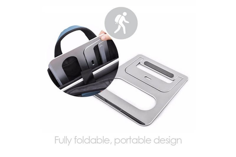 Laptopstativ Desire2 Bærbar Sølv - Sølv - Oppbevaring - Oppbevaring til småting - Oppbevaringsstativ - Laptop stativ